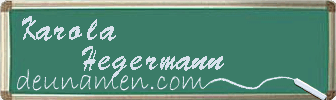 Karola Hegermann Visitenkarte